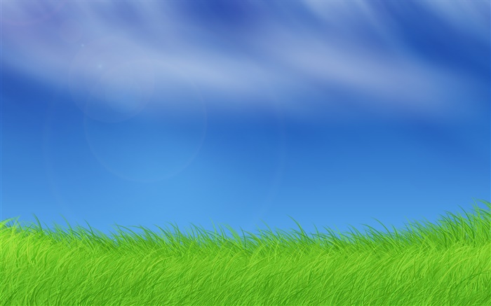 papier peint gambar terbagus,prairie,ciel,paysage naturel,vert,la nature