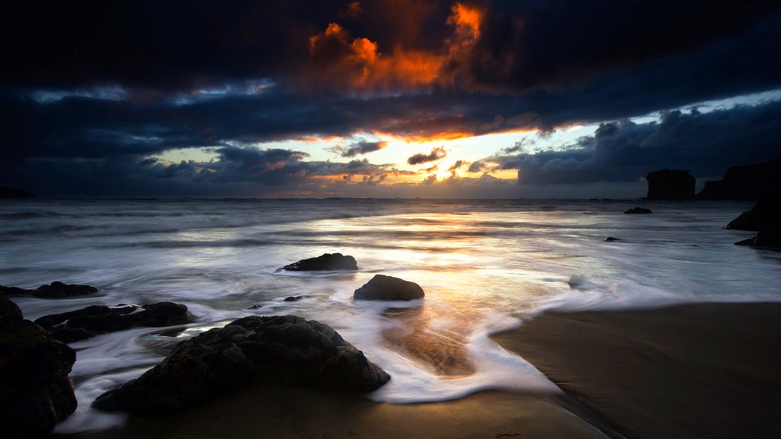 fond d'écran kualitas hd,ciel,la nature,mer,horizon,océan