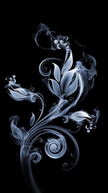 photo wallpaper keren,smoke,black and white,graphic design,plant,flower