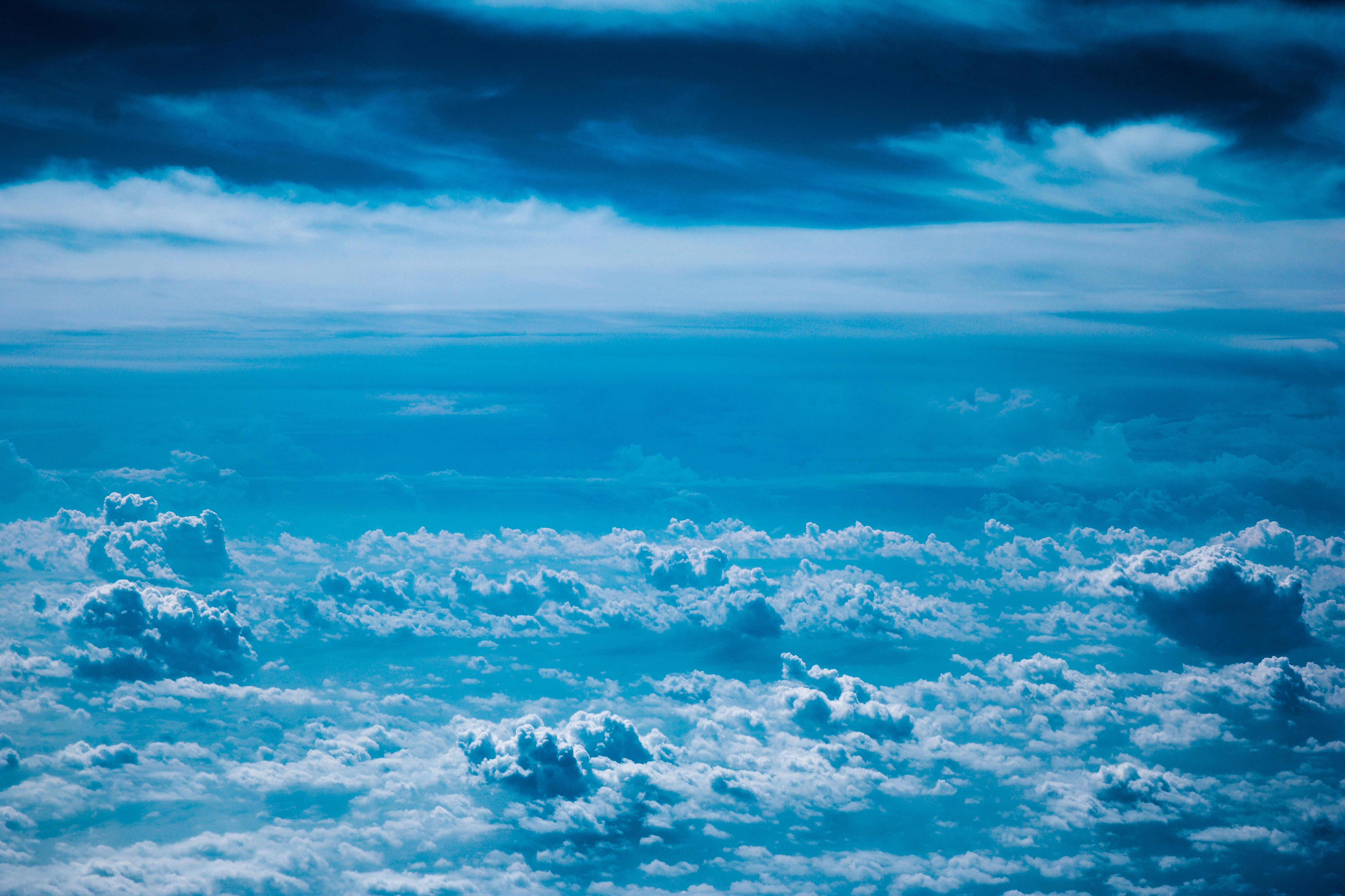 papier peint awan biru,ciel,bleu,nuage,jour,atmosphère