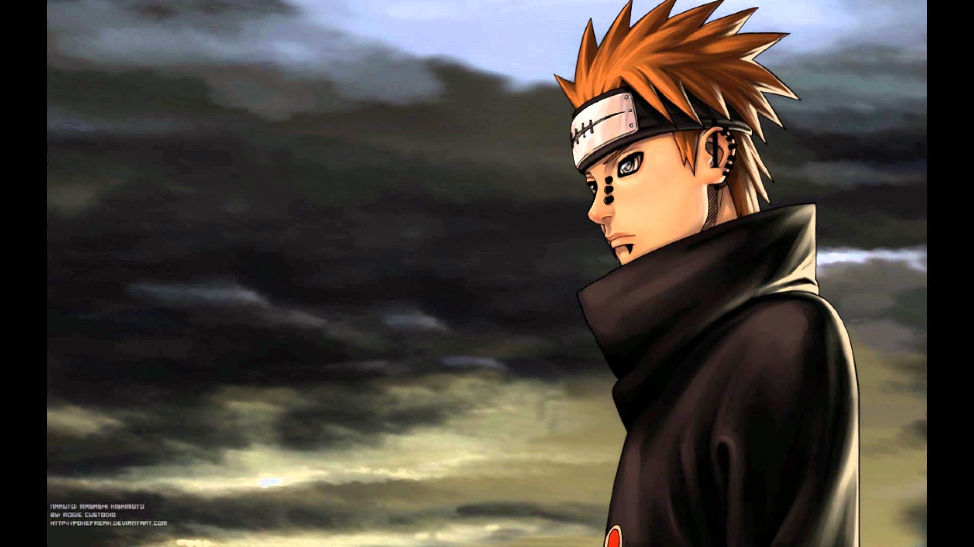 akatsuki wallpaper 3d,anime,naruto,cartoon,sky,artwork