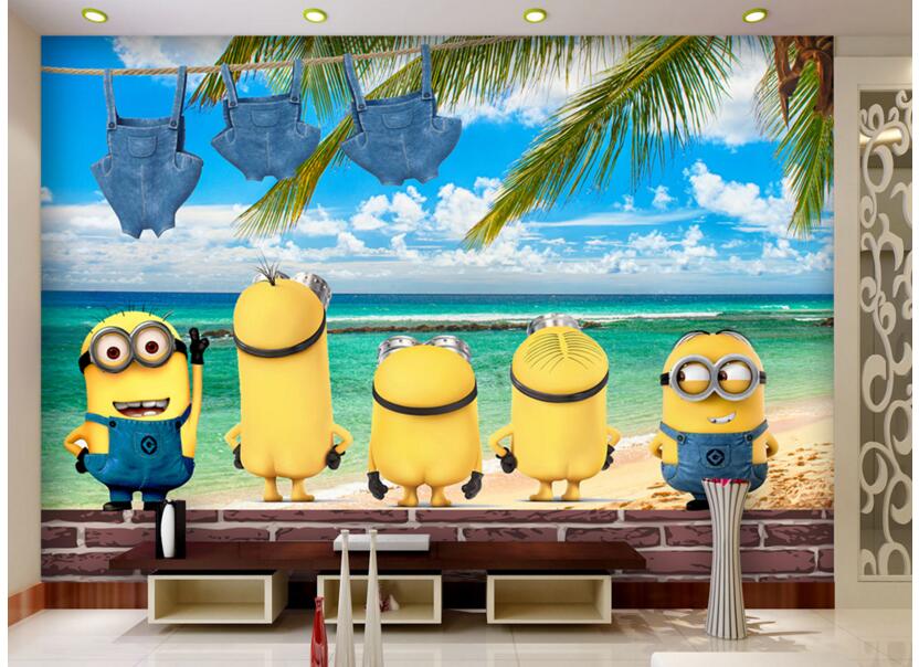 wallpaper dinding minion,cartoon,yellow,animated cartoon,wallpaper,animation