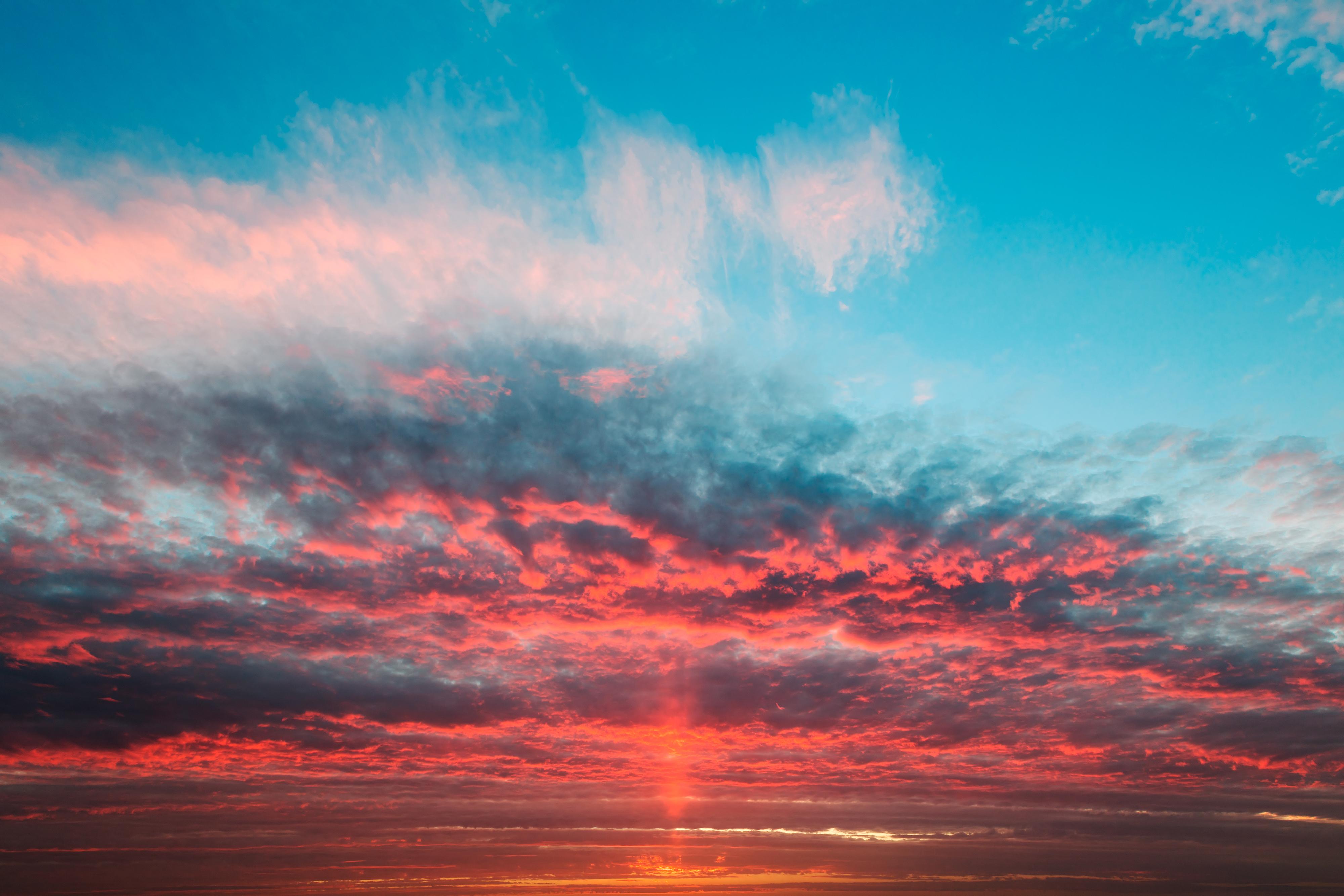 fondo de pantalla langit,cielo,nube,resplandor crepuscular,azul,tiempo de día