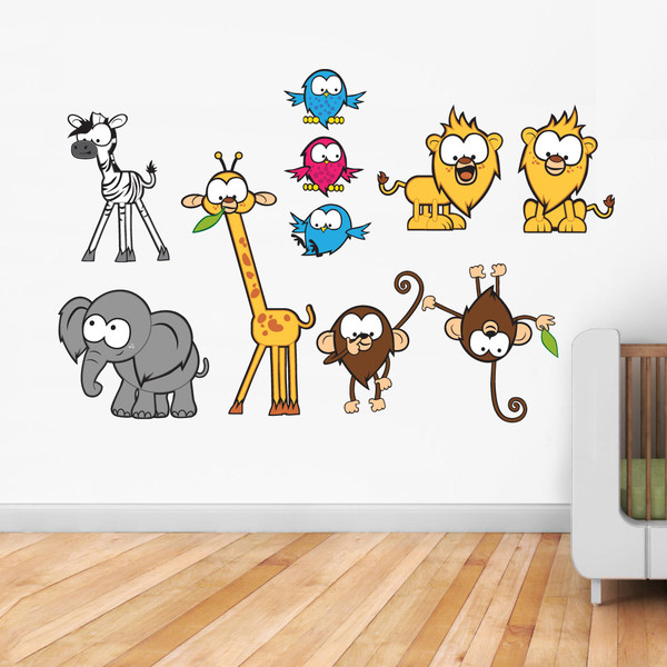 etiqueta de papel tapiz jual,dibujos animados,pegatina de pared,jirafa,pared,pegatina