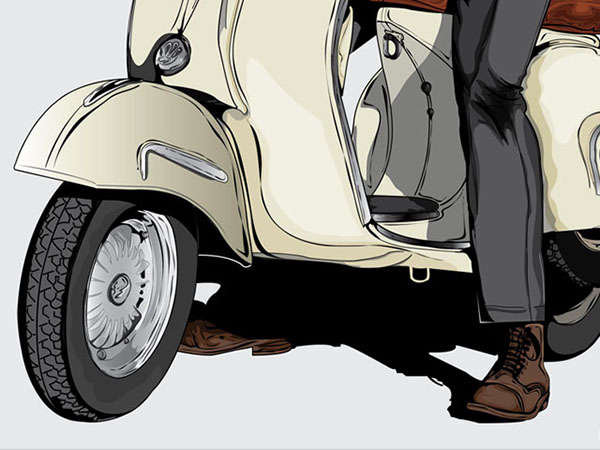 vespa klasik wallpaper,motor vehicle,vehicle,car,automotive design,vintage car