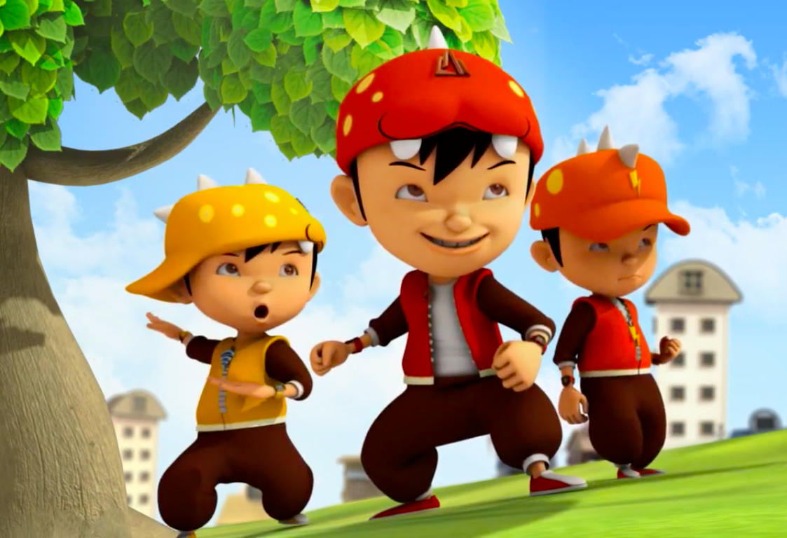 wallpaper boboiboy kuasa 6,cartoon,animated cartoon,animation,illustration,child