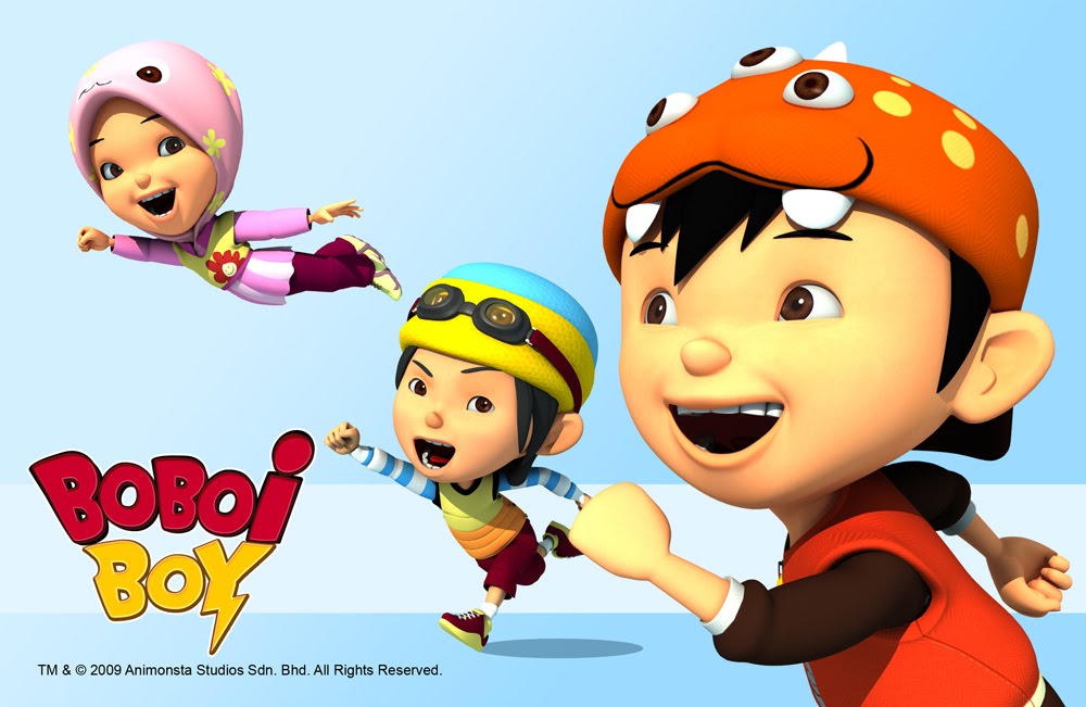 tapete boboiboy kuasa 6,animierter cartoon,karikatur,kind,animation,spaß