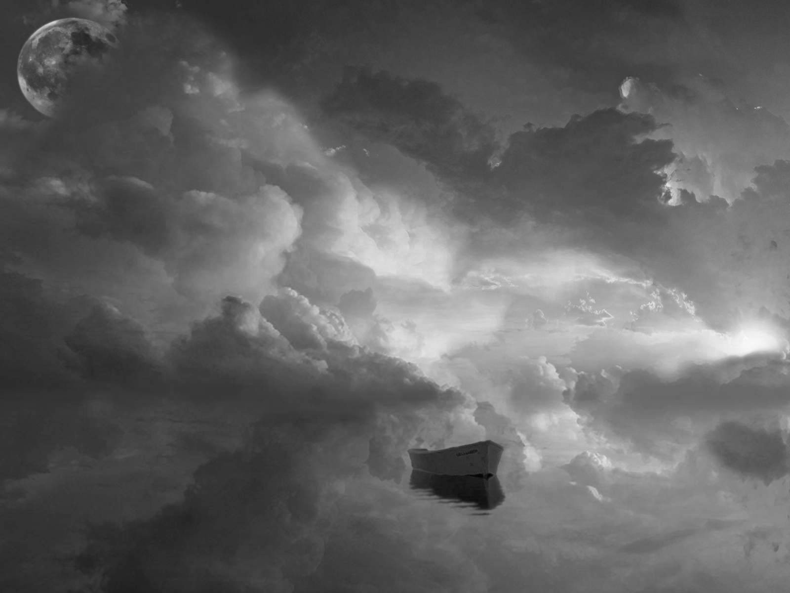 noir et blanc fonds d'écran hd,ciel,nuage,atmosphère,noir et blanc,photographie monochrome