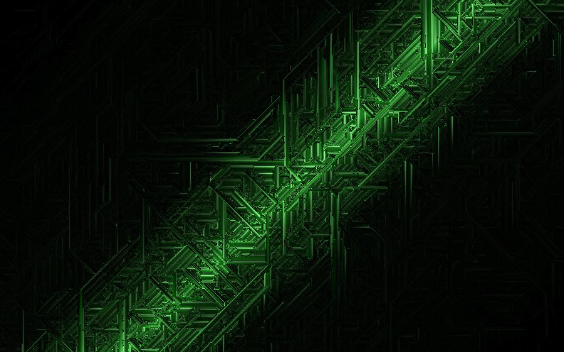 fondo de pantalla negro y verde hd,verde,ligero,oscuridad,tecnología,línea