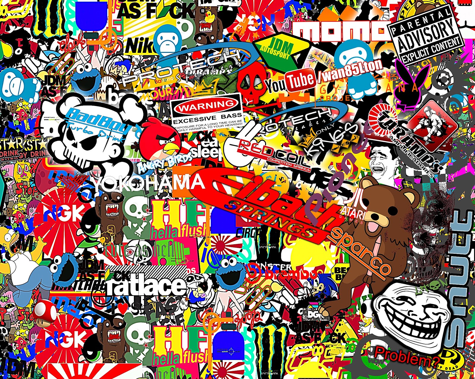 stiker wallpaper,art,graphic design,collage,illustration,font