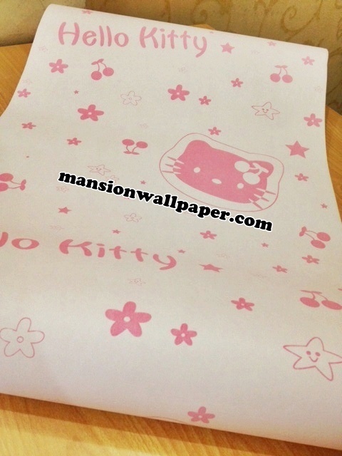 harga wallpaper dinding hello kitty por metro,rosado,textil,papel,producto de papel