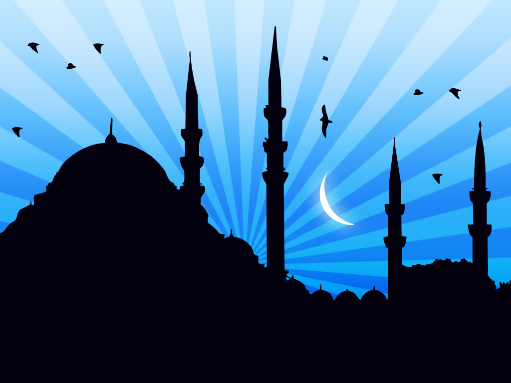 gambar yang bagus buat fond d'écran,mosquée,ciel,bleu,lieu de culte,silhouette