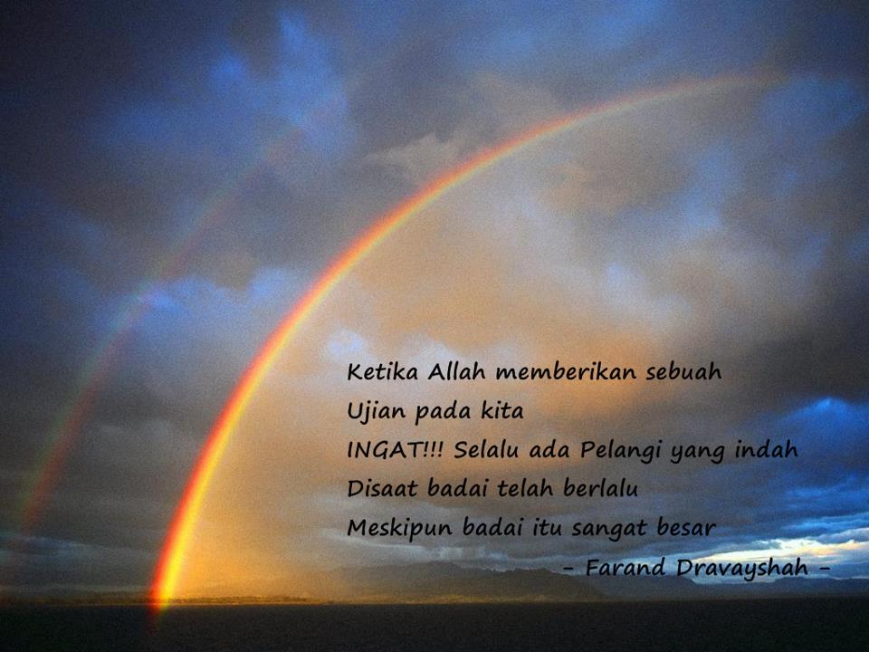 wallpaper pelangi indah,sky,rainbow,atmosphere,cloud,atmospheric phenomenon