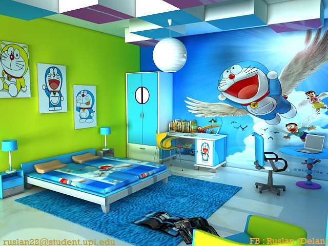 gambar yang bagus untuk wallpaper,room,interior design,cartoon,child,ceiling