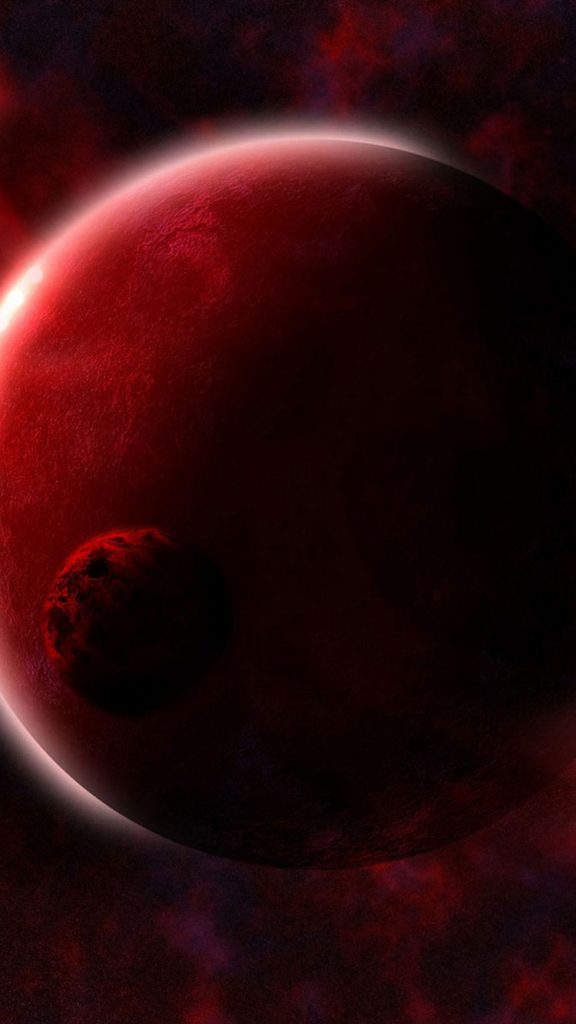 wallpaper merah maroon,red,outer space,atmosphere,planet,space