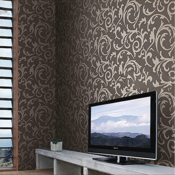 papel pintado warna coklat,pared,fondo de pantalla,habitación,mueble,diseño de interiores