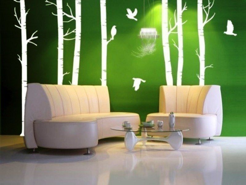 壁紙warna coklat,緑,リビングルーム,インテリア・デザイン,壁,ルーム