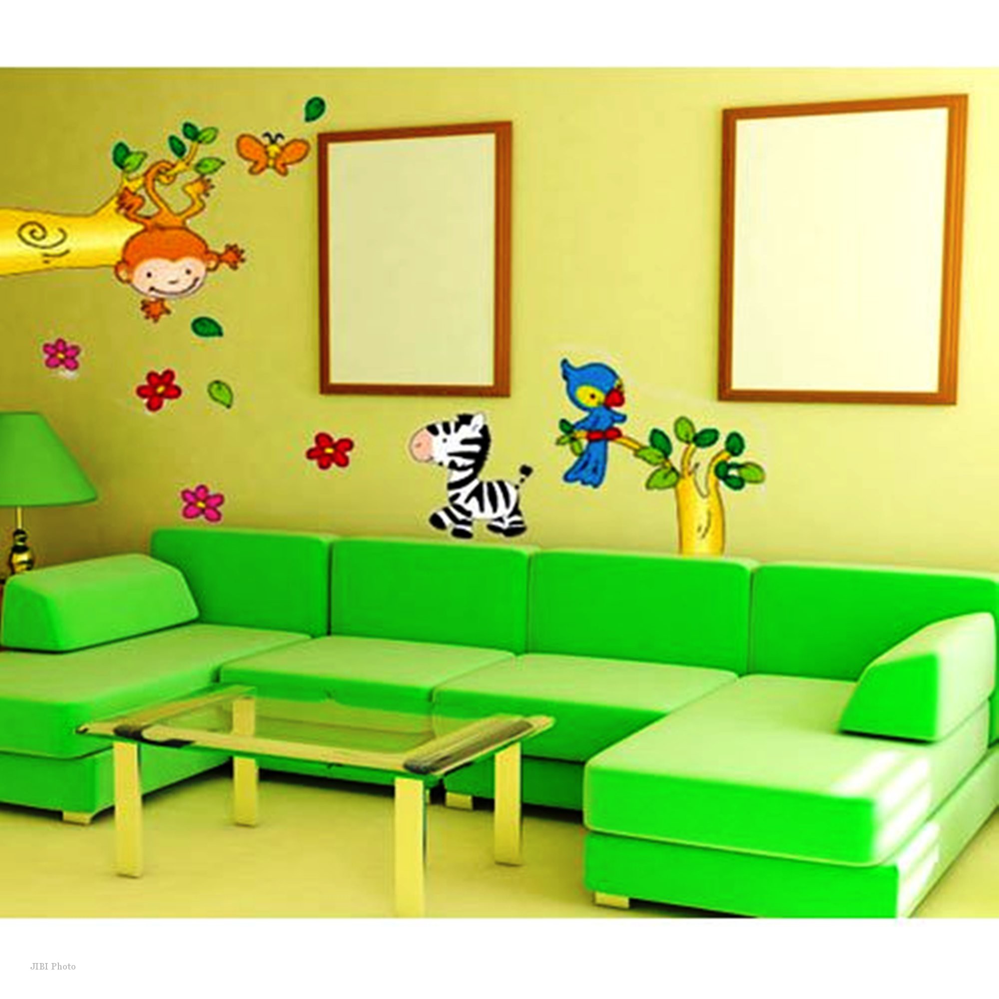 contoh gambar壁紙,緑,家具,ルーム,黄,テーブル