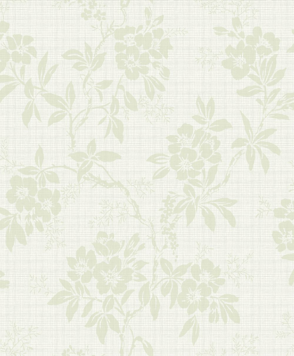 창백한 녹색 벽지,벽지,무늬,베이지,식물,꽃 무늬 디자인