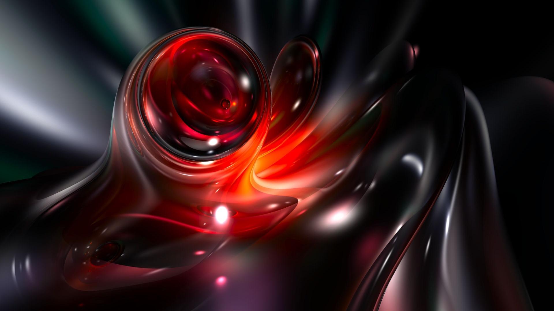 awesome black wallpaper,red,light,fractal art,cg artwork,design