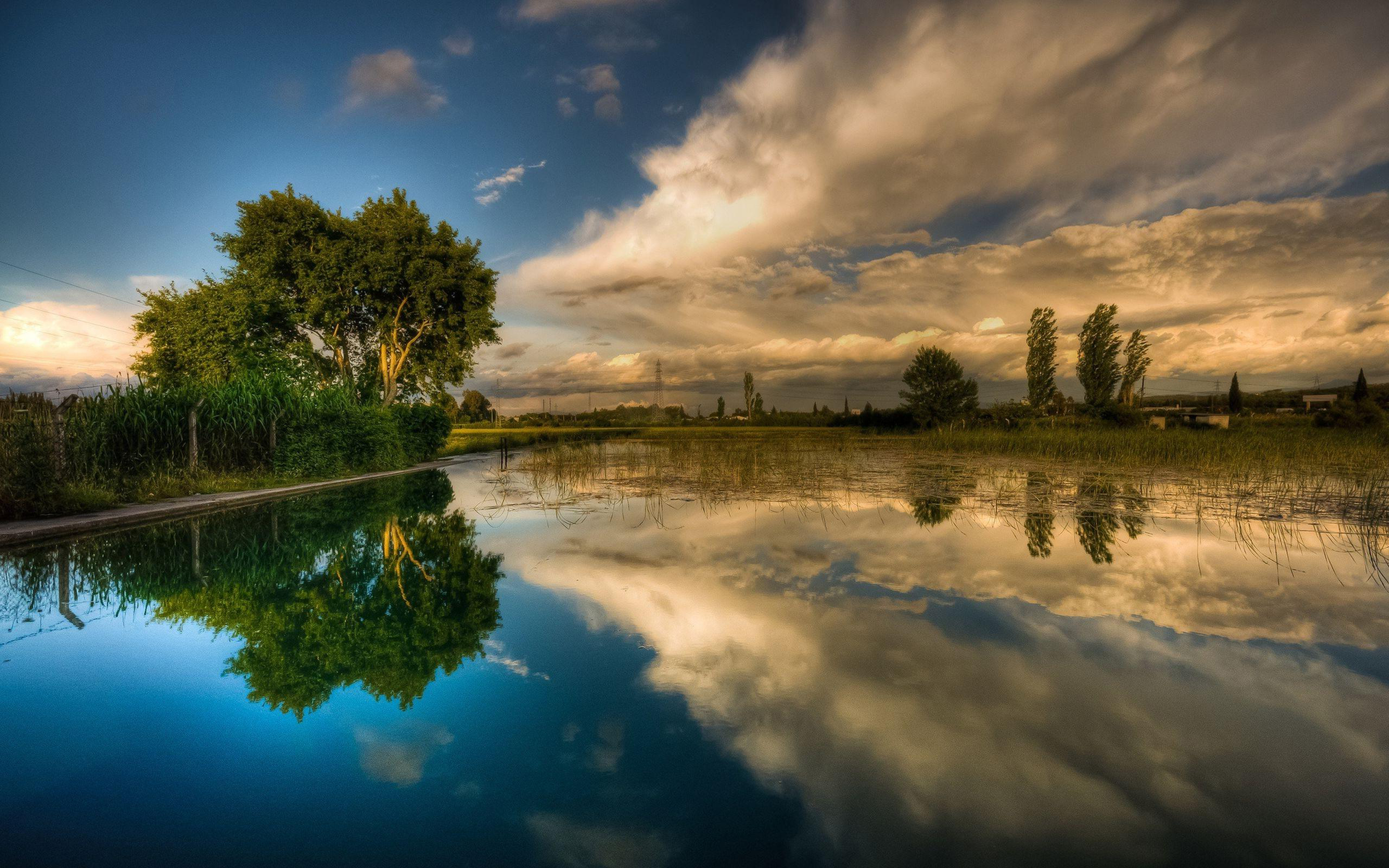 black ground wallpaper,sky,reflection,nature,natural landscape,body of water