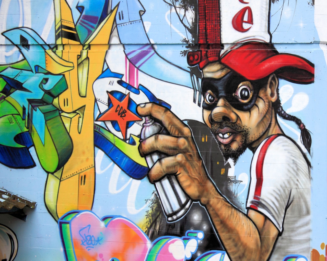 fond d'écran gravity tembok,dessin animé,graffiti,art,mural,art de rue