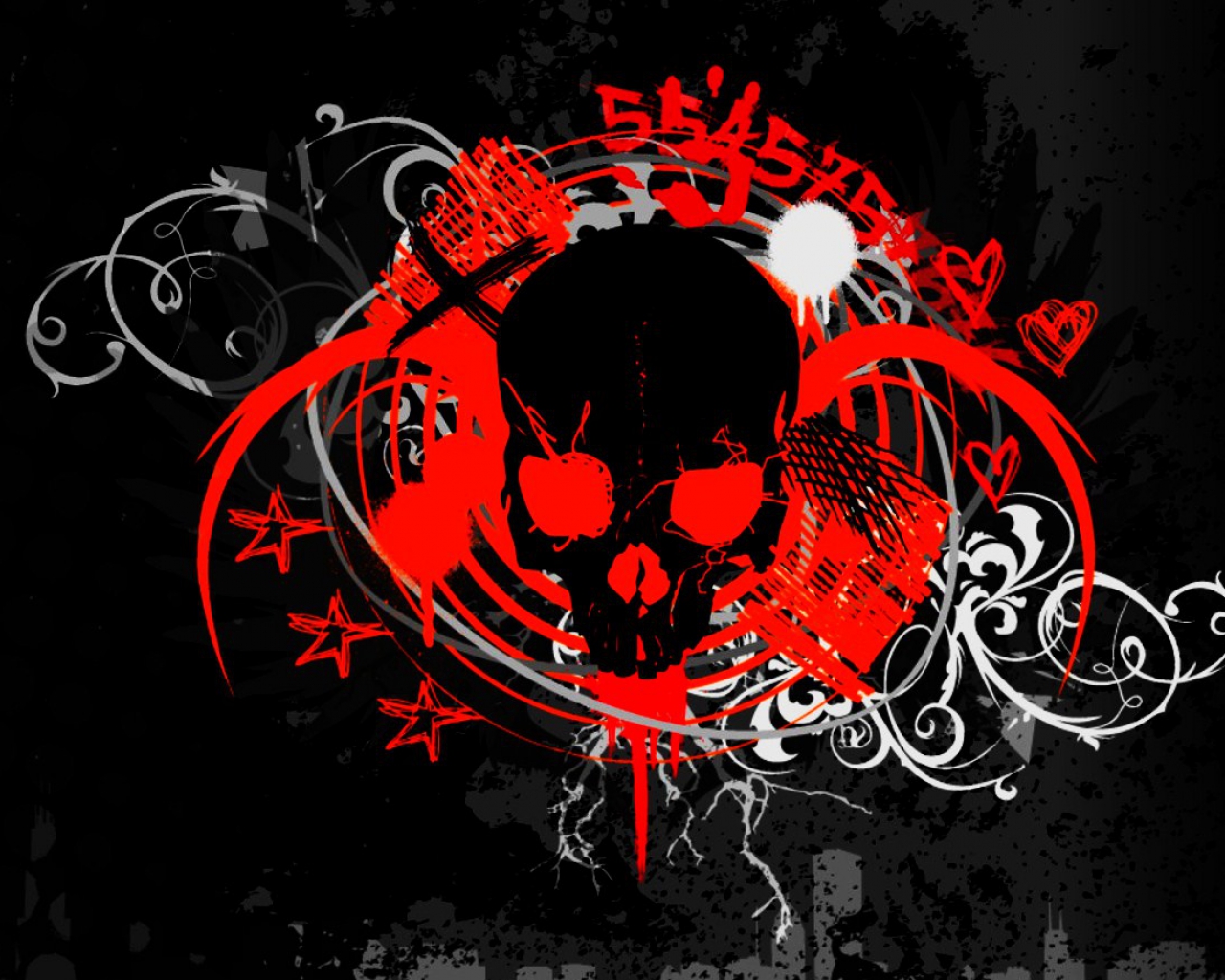 Wallpaper Graffiti Di Tembok Wallpaper Graffiti Di - Red Skull