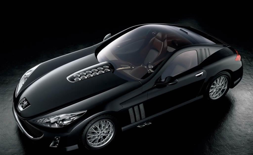 complete black wallpaper,land vehicle,vehicle,car,peugeot 907,automotive design