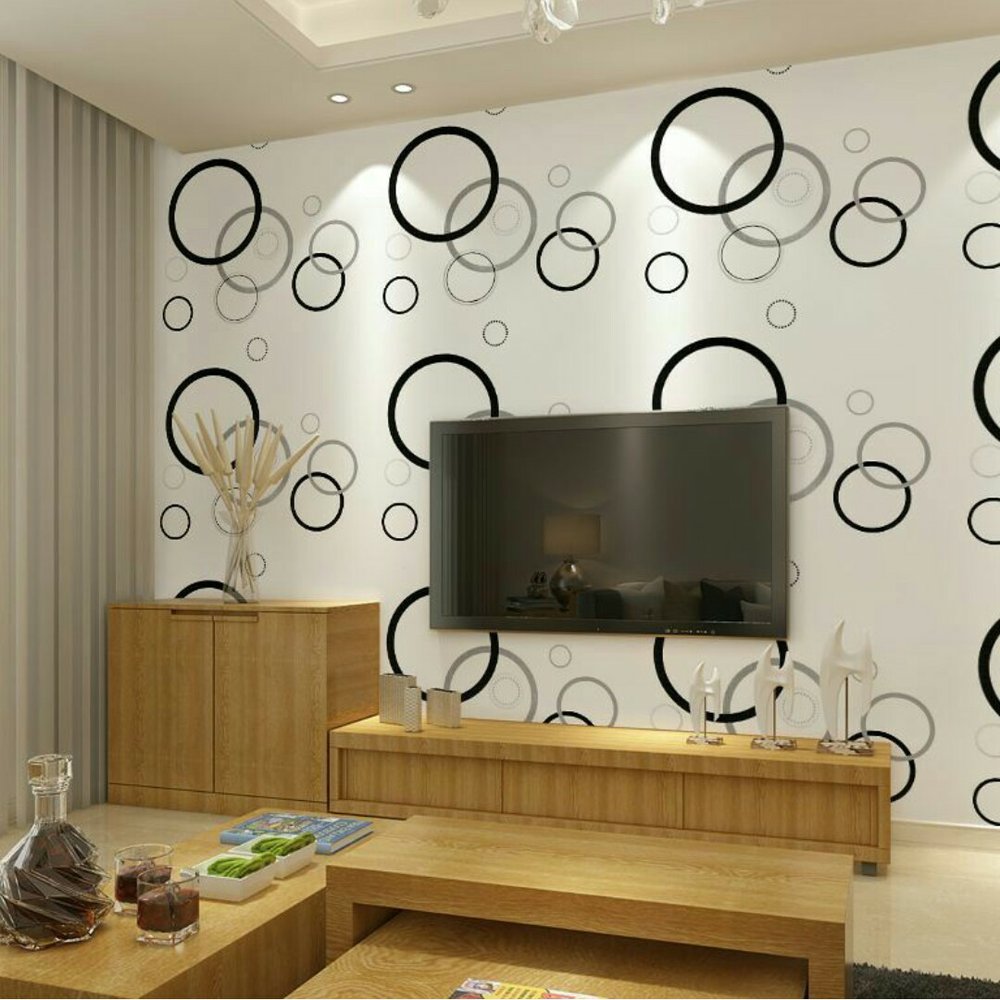 壁紙dinding hitam putih,壁,ルーム,壁紙,インテリア・デザイン,家具