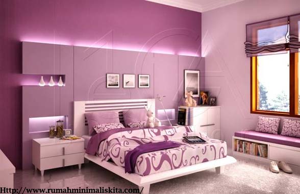 papier peint nuansa rose,chambre,meubles,lit,chambre,violet