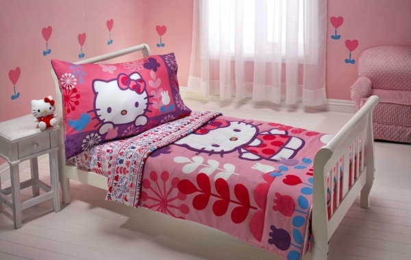 tapete nuansa pink,bettdecke,bett,schlafzimmer,möbel,zimmer