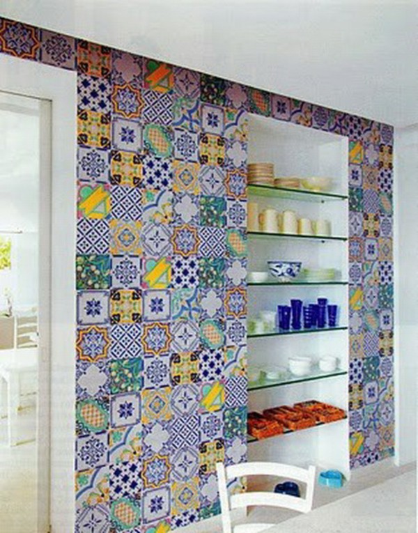 wallpaper warna cerah,wall,room,tile,wallpaper,interior design
