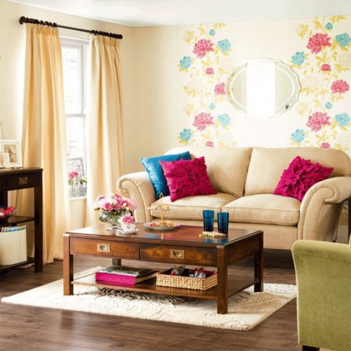 motif wallpaper ruang keluarga,living room,furniture,room,interior design,property