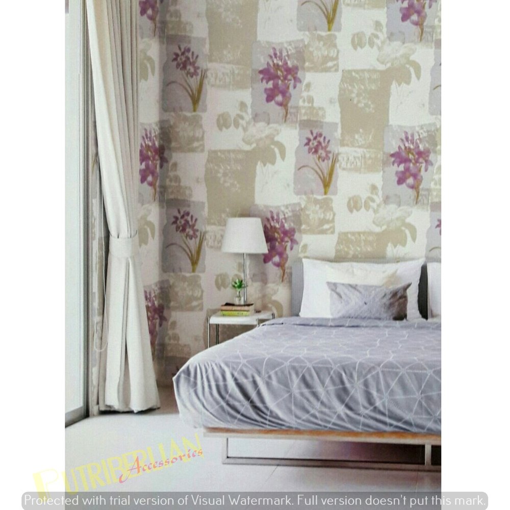 motif wallpaper dinding kamar,curtain,violet,purple,interior design,lilac