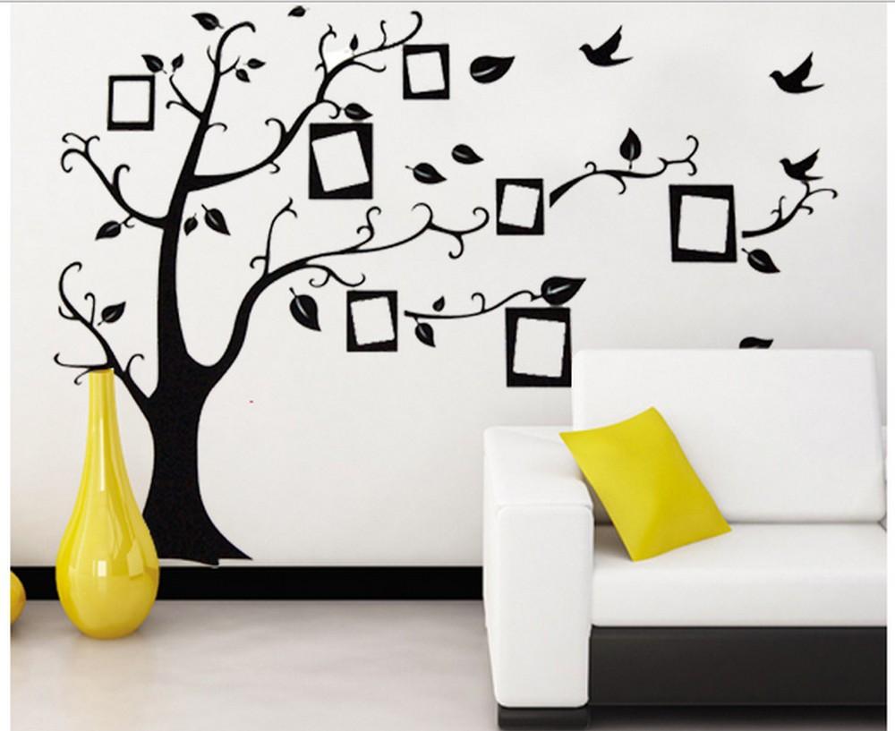 wallpaper dinding pohon,wall sticker,yellow,branch,wall,sticker