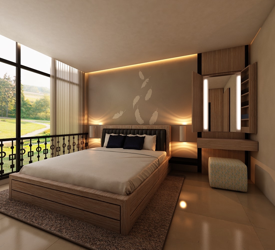 배경 카마르 tidur minimalis,침실,가구,침대,방,인테리어 디자인