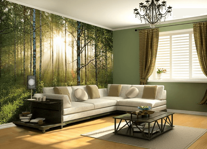 modelo de papel tapiz ruang tamu,sala,mueble,habitación,diseño de interiores,sofá