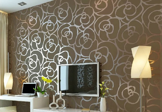 papier peint rumah minimalis moderne,fond d'écran,mur,chambre,design d'intérieur,ornement