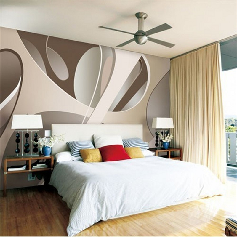 cat tembok motif wallpaper,bedroom,furniture,bed,room,interior design