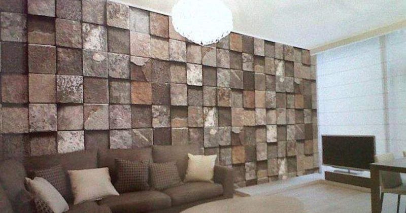 harga wallpaper tembok 3d,wall,property,room,interior design,living room
