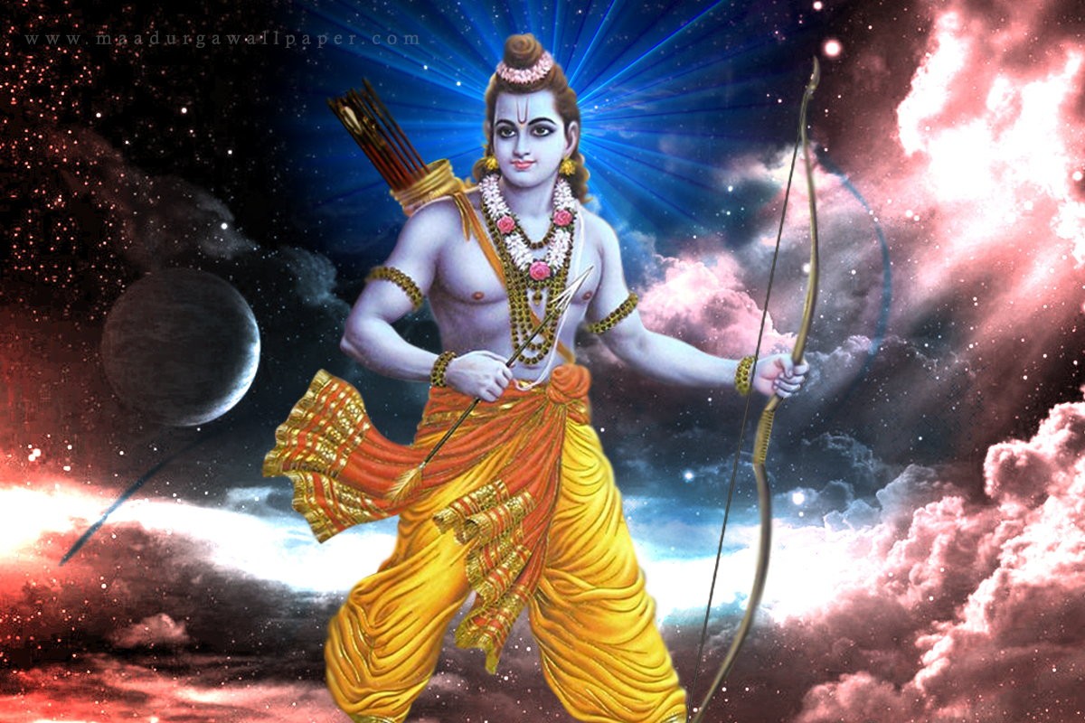 sri ram hd wallpaper,mythology,cg artwork,temple,illustration,guru