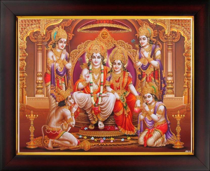 ram darbar wallpaper full size,painting,art,tapestry,picture frame,modern art