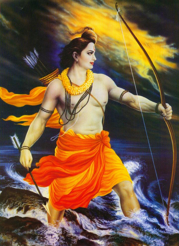 lord ram wallpaper,mythology,painting,art,cg artwork,illustration