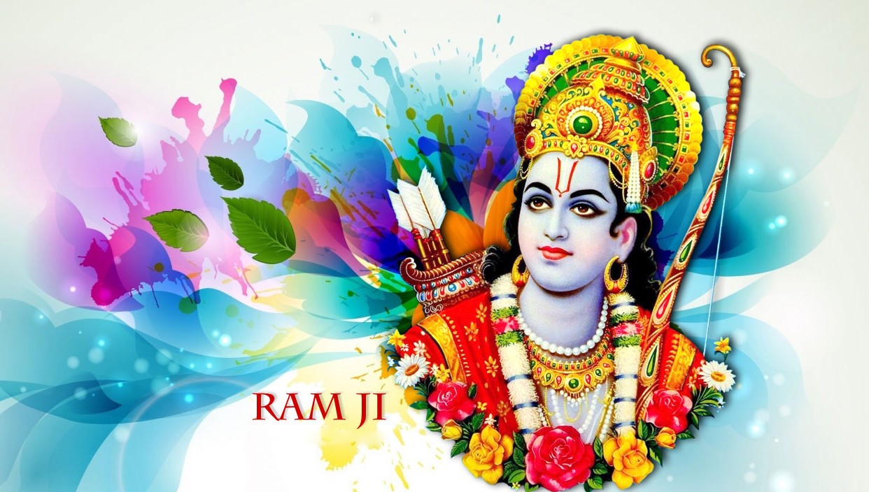 shree ram wallpaper,illustration,art,graphic design,graphics,watercolor paint