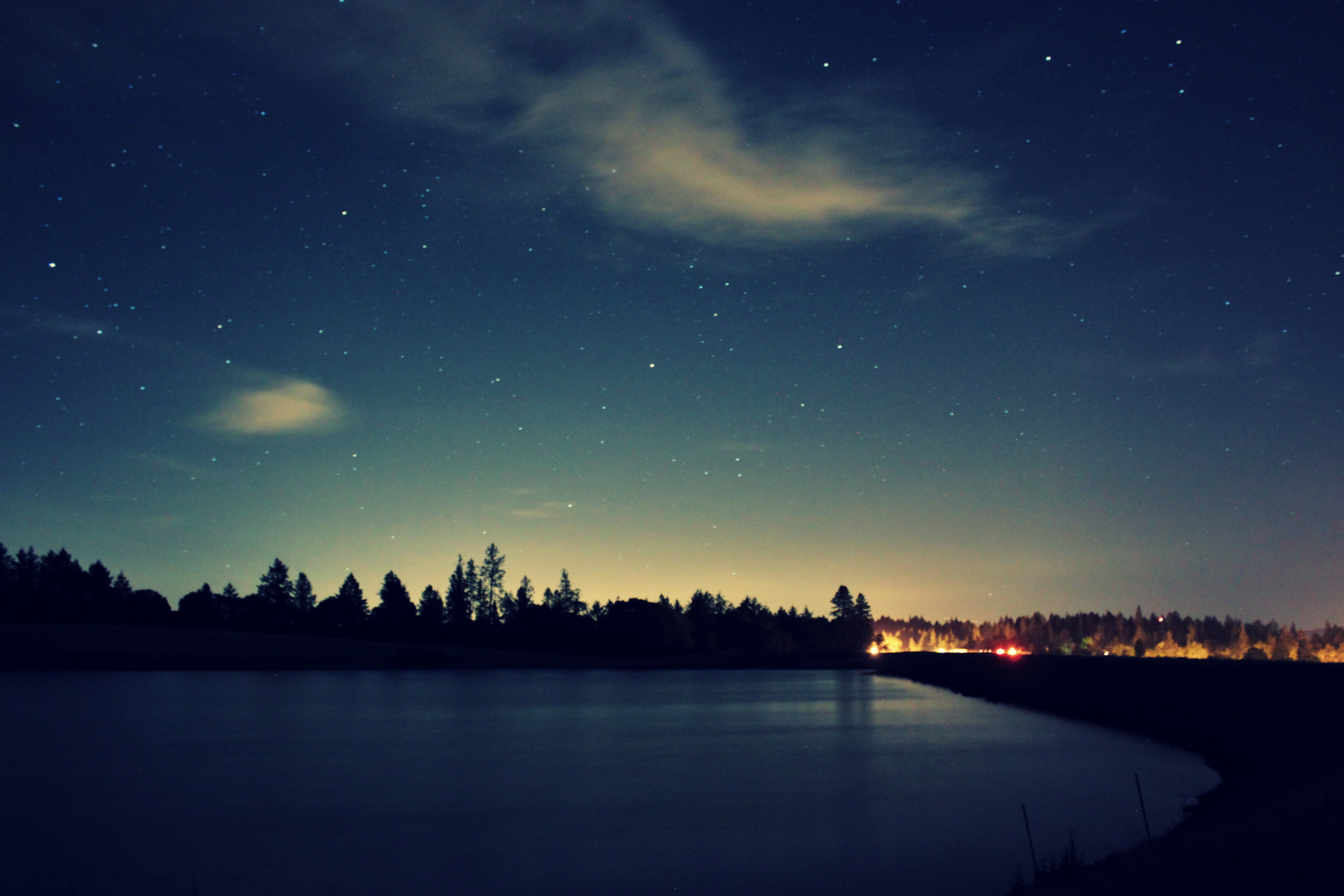 아름다운 밤하늘 벽지,하늘,밤,자연,푸른,물