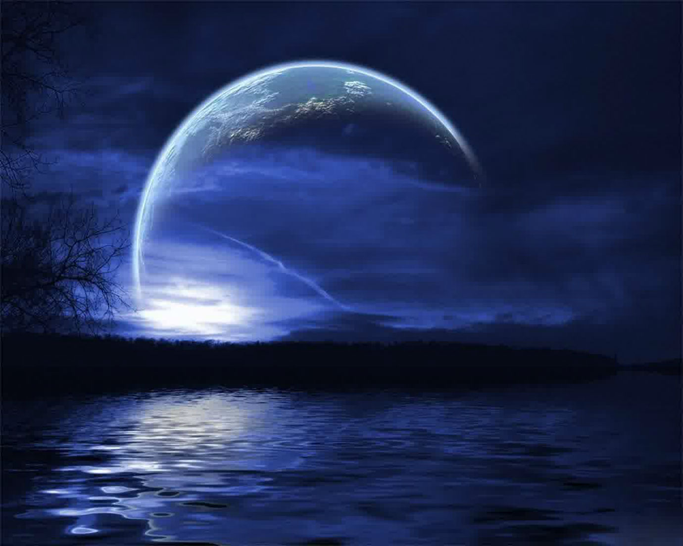 美しい夜空の壁紙,自然,月光,月,空,光