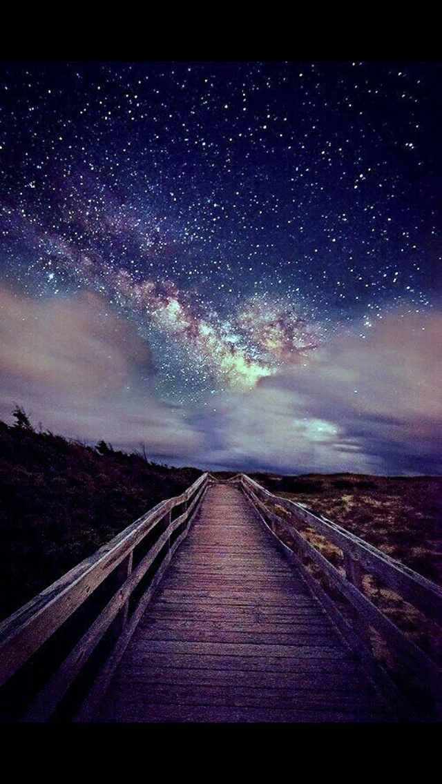 beautiful night sky wallpaper,sky,nature,natural landscape,horizon,night