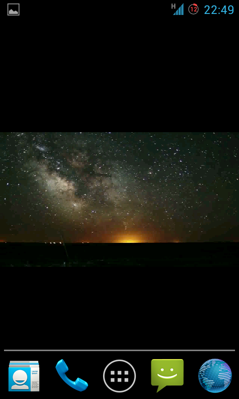 notte stellata live wallpaper,cielo,immagine dello schermo,atmosfera,tecnologia,spazio