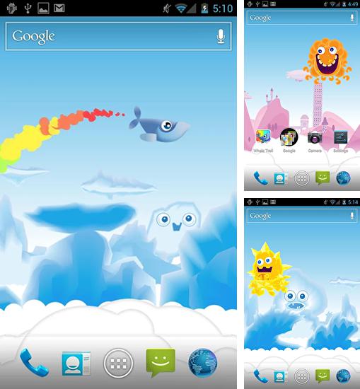 fluffy hearts live wallpaper,screenshot,technology,sky,computer icon,electronic device
