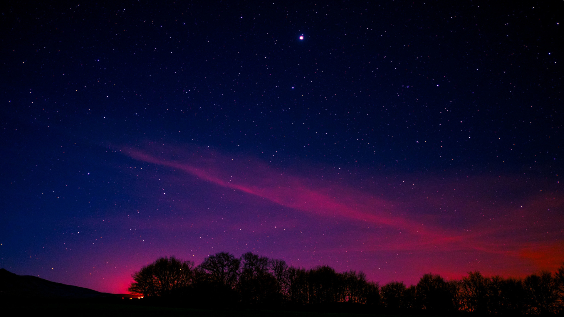 carta da parati cielo notturno 1920x1080,cielo,atmosfera,notte,orizzonte,viola